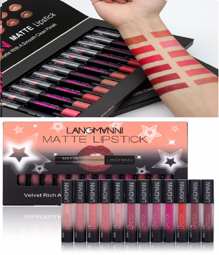 Matte Lipstick Waterproof Long-lasting Velvet Lipstick Set Matte Lipstick Waterproof Long-lasting Velvet Lipstick Set